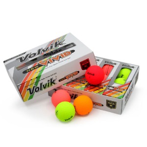 볼빅 뉴 비비드(NEW VIVID 3L) 골프공 3피스 12구(레드,핑크,오렌지,그린)